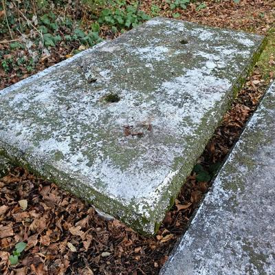 Concrete Pedestal Table & Two Benches (BP-JS)