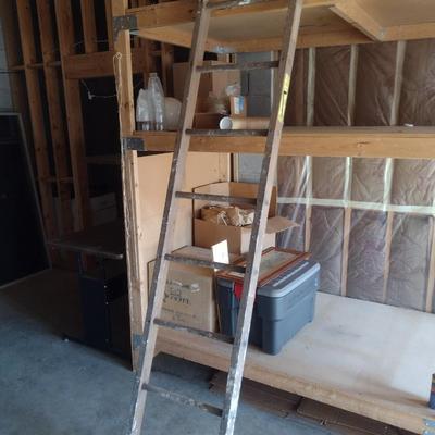 Vintage Wooden 9' Ladder Choice B