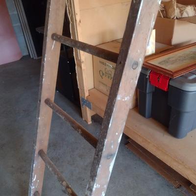 Vintage Wooden 9' Ladder Choice B
