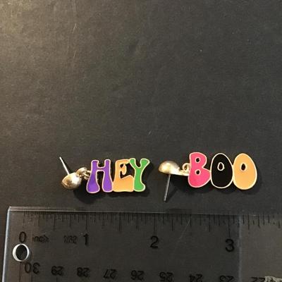 Cute multicolored enameled earrings