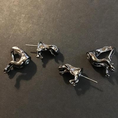 Really cool t-Rex stud earrings