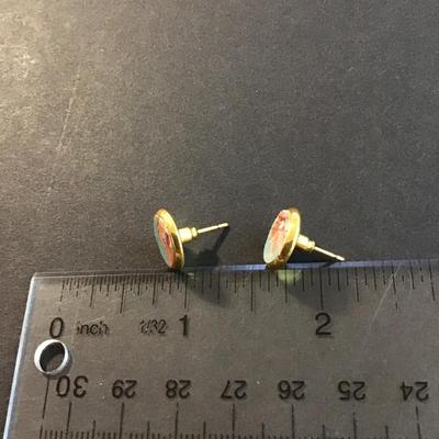 Pretty gold tone stud Earrings