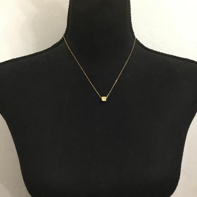 Cute stainless steel gold tone, crystal rhinestone Star bead necklace