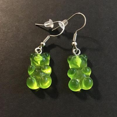 Cute gummy bear earrings lot