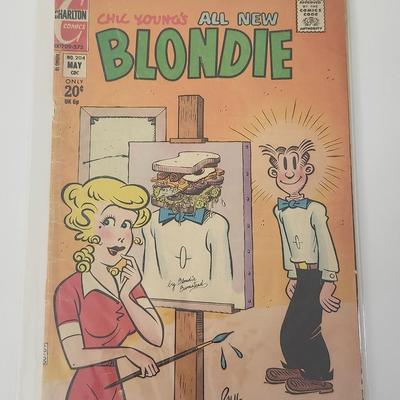 Charlton Comics Blondie No 204 May 20c Vintage Chic Young Dagwood Sandwich Cover