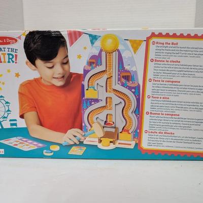 Melissa & Doug Fun At The Fair Ring The Bell Game 2022 Wooden Skill Toy New In Box
