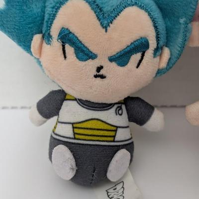 Dragon Ball Super Plush Lot Vegeta Super Saiyan Blue and Goku Black Rose Collectible