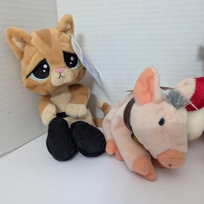 Plush Toy Lot Babe Pig Serta Sheep Snoopy Aviator Shrek Puss in Boots Cat Teddy Bear