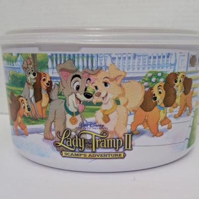 Disney Lady and the Tramp II Scamp’s Adventure Kellogg’s 2000 Cereal Bowl with Lid