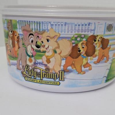 Disney Lady and the Tramp II Scamp’s Adventure Kellogg’s 2000 Cereal Bowl with Lid