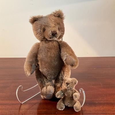 1003 Vintage Steiff Jointed Bear with Mini Bear