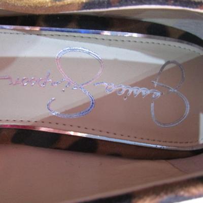 Sale Photo Thumbnail #340: red shoes are Life Stride size 8 WW, leopard print boots are Soda size 8, Pink shoes are Sketchers size 8-1/2, Leopard print heels are Jessica Simpson size 8 M