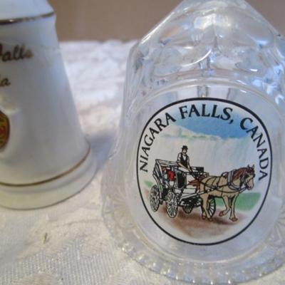 Sale Photo Thumbnail #662: Both shakers and bell are from Niagara Falls