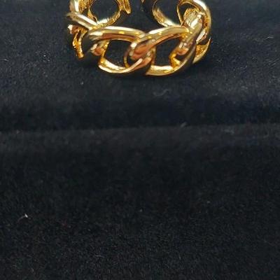 18kt Gold Overlay sterling silver Ring