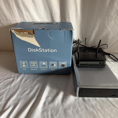 Symbology Disk Station, Mercury Pro DVD BLU-RAY Player & Netgear Router (LR-MG)