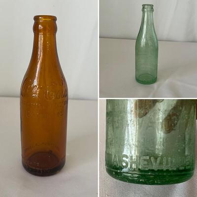 Asheville & Chattanooga Vintage Coca Cola Bottles (B1-RG)