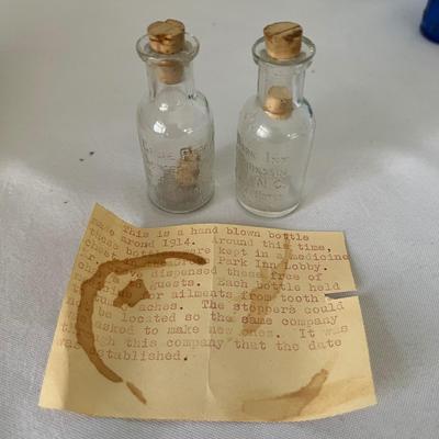 Grove Park Inn & More Antique Glass Medicine Bottles (B1-RG)