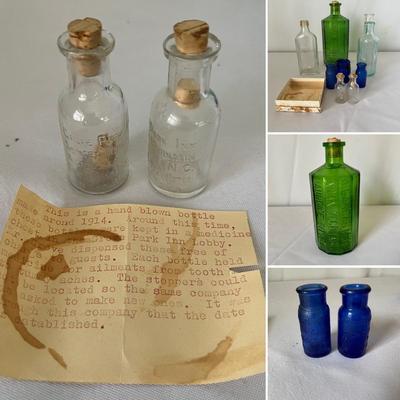 Grove Park Inn & More Antique Glass Medicine Bottles (B1-RG)