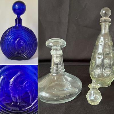 Assortment of International Glass Decanter’s (B1-RG)