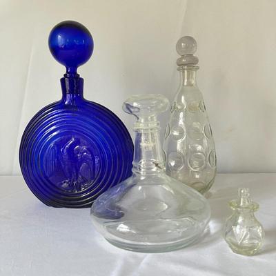 Assortment of International Glass Decanter’s (B1-RG)