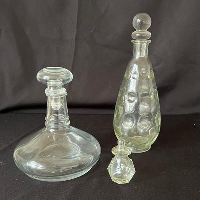 Assortment of International Glass Decanter’s (B1-RG)