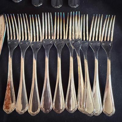 Christofle Spatours Eight Piece Nine Person Flatware Set (LR-MG)