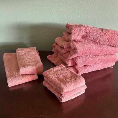 Three Sets of 100% Cotton Towels (B1-RG)