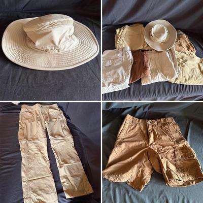 Tilley Hat, LL Bean, Eddie Bauer, Columbia & Mountain Khaki Pants-Size 30 (LR-MG)