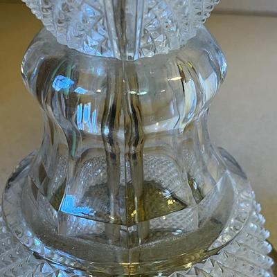 Two Vintage Crystal Lamps (M-BC)