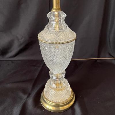 Two Vintage Crystal Lamps (M-BC)
