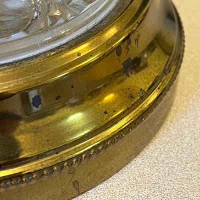 Two Vintage Crystal Lamps (M-BC)