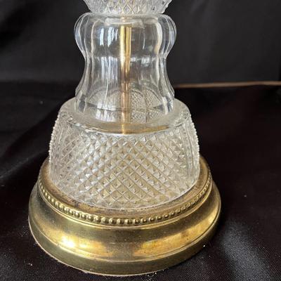 Two Vintage Crystal Lamps (M-BC)