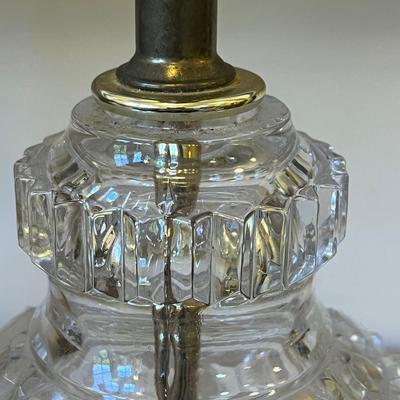 Two Vintage Crystal Lamps (M-BC)
