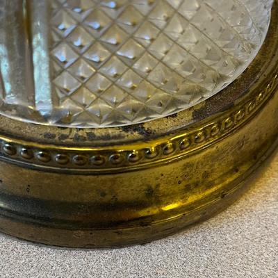 Two Vintage Crystal Lamps (M-BC)