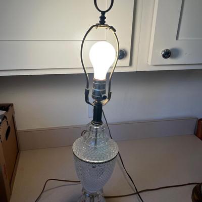 Two Vintage Crystal Lamps (M-BC)