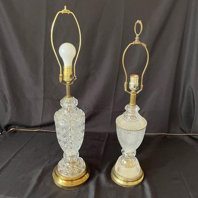 Two Vintage Crystal Lamps (M-BC)