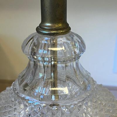 Two Vintage Crystal Lamps (M-BC)