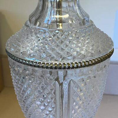 Two Vintage Crystal Lamps (M-BC)