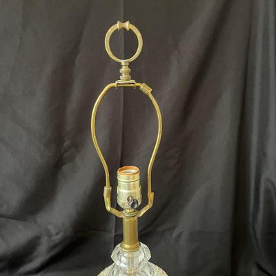 Two Vintage Crystal Lamps (M-BC)