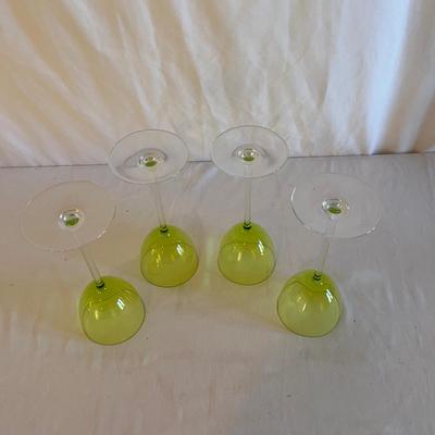 Four Baccarat Perfection Chartreuse Rhine Wine Glasses (LR-MG)