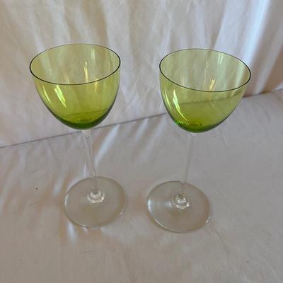 Four Baccarat Perfection Chartreuse Rhine Wine Glasses (LR-MG)