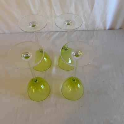 Four Baccarat Perfection Chartreuse Rhine Wine Glasses (LR-MG)