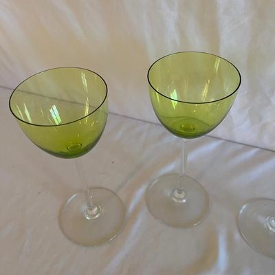 Four Baccarat Perfection Chartreuse Rhine Wine Glasses (LR-MG)
