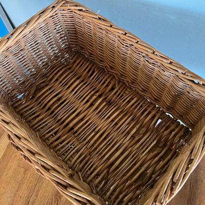Wicker Laundry & More Baskets With Handles (B1-RG)