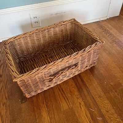 Wicker Laundry & More Baskets With Handles (B1-RG)