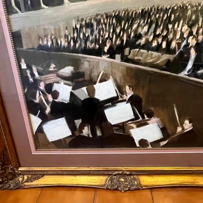Signed J F Goodman Orchestra Painting (M-BC)
