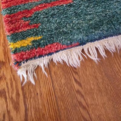 Red & Green Hand Woven Persian Rug (LR-JS)