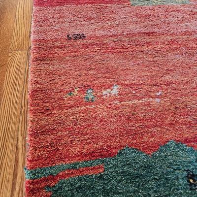 Red & Green Hand Woven Persian Rug (LR-JS)