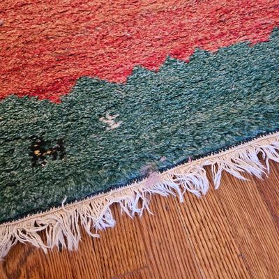 Red & Green Hand Woven Persian Rug (LR-JS)