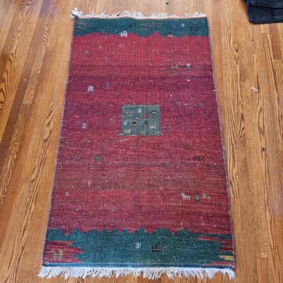 Red & Green Hand Woven Persian Rug (LR-JS)